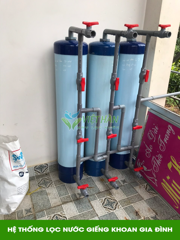 Hệ thống lọc nước giếng khoan cột nhựa PVC